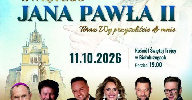 Urząd Miasta i Gminy w Białobrzegach zaprasza na koncert pamięci św. Jana Pawła II „Teraz Wy przyszliście do mnie”. Wydarzenie odbędzie się 11 października 2026 r. o godz. 19.00 w Kościele Świętej Trójcy w Białobrzegach.